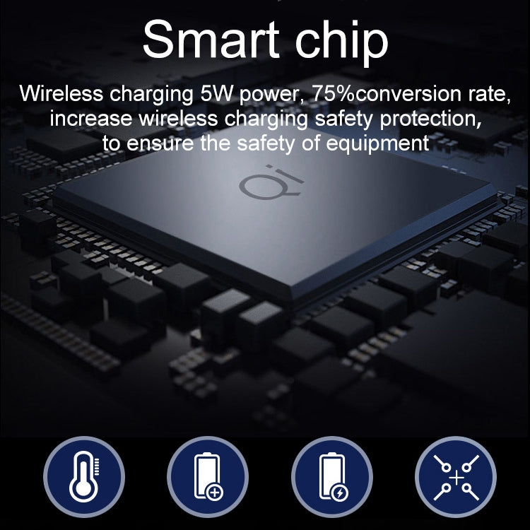 Tappetino per mouse con caricabatterie wireless QI 26x19 cm