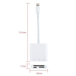 Adattatore 3 in 1 per iPhone con porta SD e TF