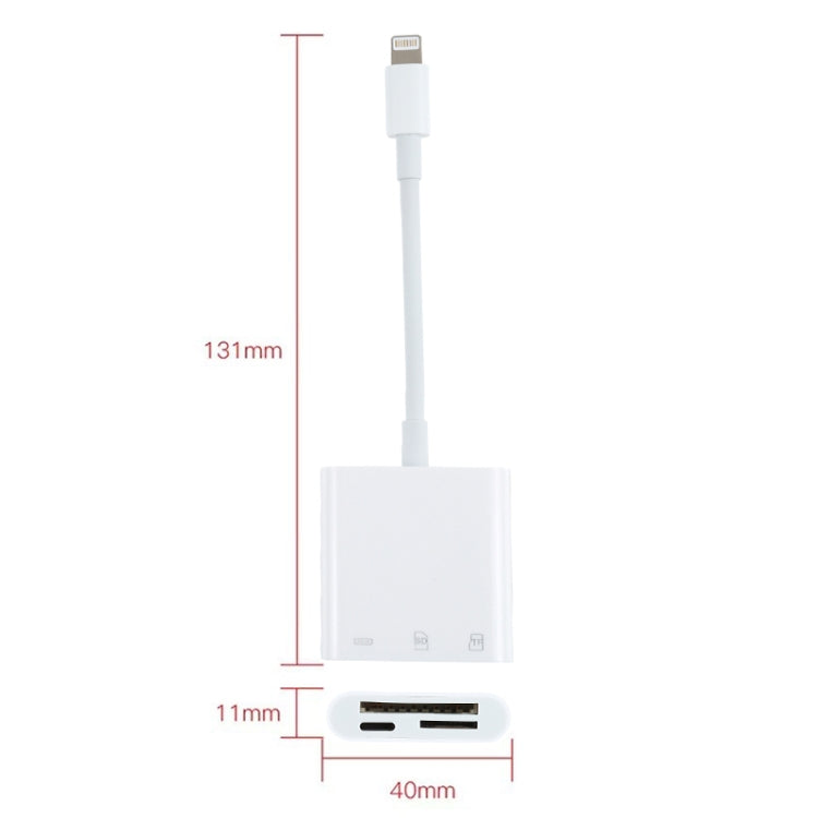 Adattatore 3 in 1 per iPhone con porta SD e TF