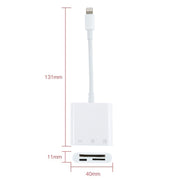 Adattatore 3 in 1 per iPhone con porta SD e TF