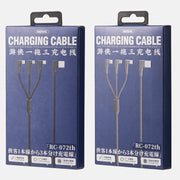 Cavo REMAX 3 in 1 USB a 8 pin e USB-C 1m