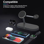 Caricabatterie wireless magnetico 5 in 1 15W per iPhone serie 12