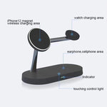 Caricabatterie wireless magnetico 5 in 1 15W per iPhone serie 12