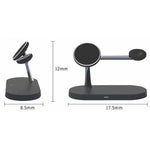Caricabatterie wireless magnetico 5 in 1 15W per iPhone serie 12