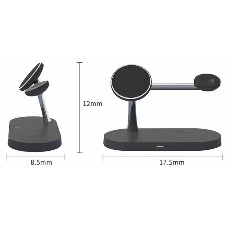 Caricabatterie wireless magnetico 5 in 1 15W per iPhone serie 12