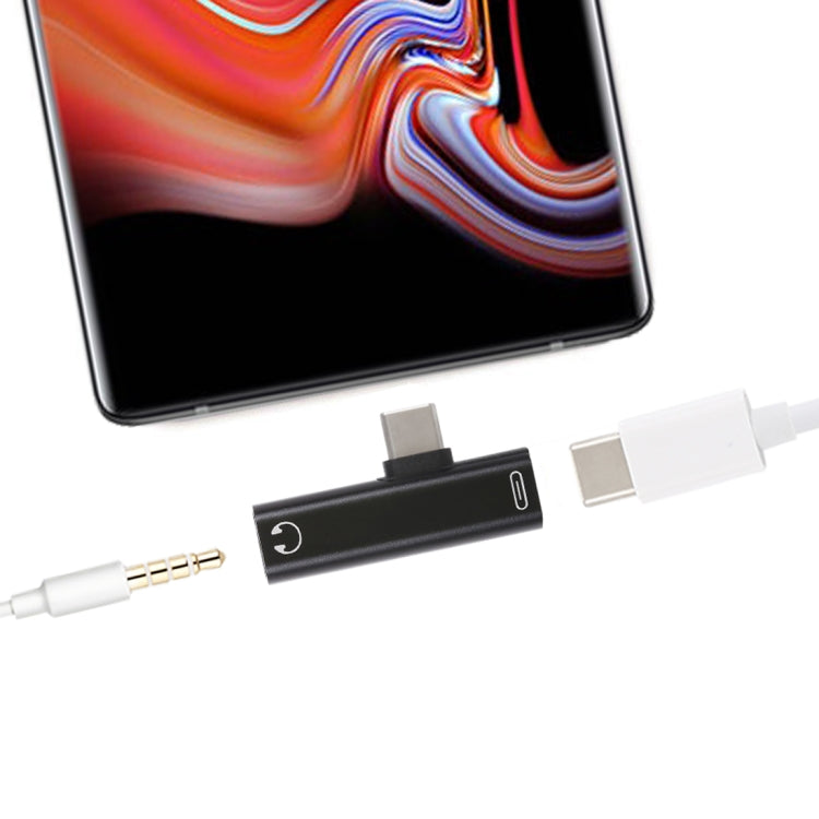 Adattatore USB-C maschio a USB-C femmina con jack 3,5 mm