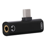 Adattatore USB-C maschio a USB-C femmina con jack 3,5 mm