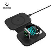 Caricabatterie wireless pieghevole 3 in 1 15W