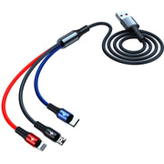 Cavo 3 in 1 USB Ricarica Rapida 1,2 m