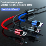 Cavo 3 in 1 USB Ricarica Rapida 1,2 m