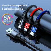 Cavo 3 in 1 USB Ricarica Rapida 1,2 m