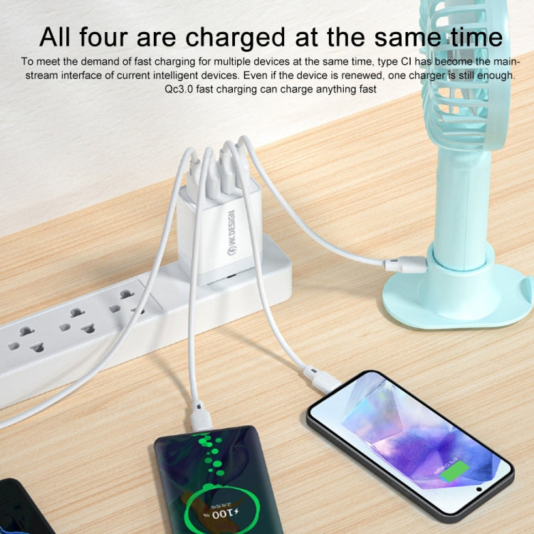 Caricatore rapido 18W QC3.0 4 porte USB spina CN/USA