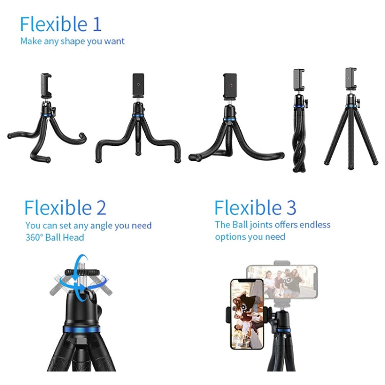 APEXEL APL-JJ10 Universal Octopus Tripod Bracket for SLR Mobile Sports Camera Live Broadcast, APL-JJ10