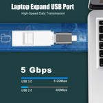 Adattatore USB-C Maschio a USB 3.0 Femmina in lega di zinco