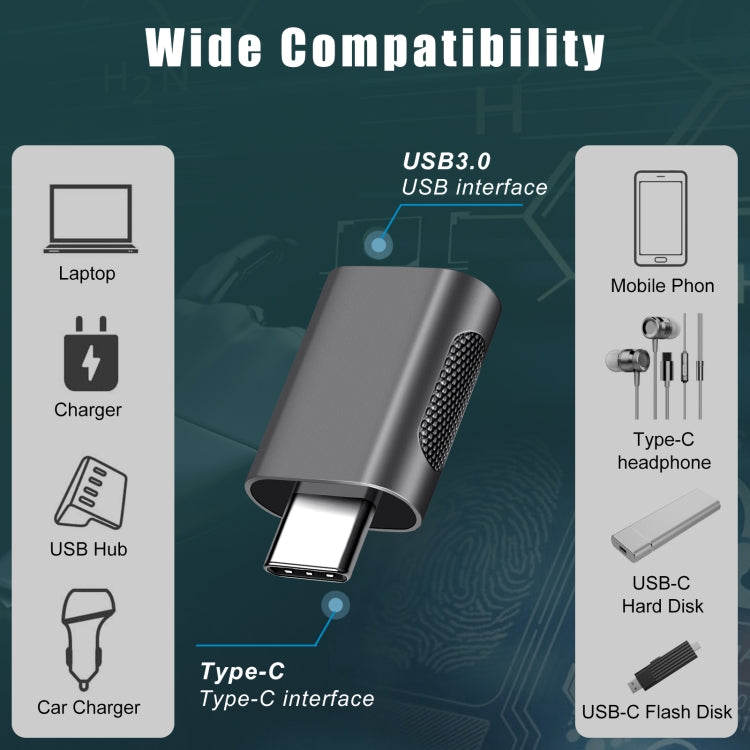 Adattatore USB-C Maschio a USB 3.0 Femmina in lega di zinco