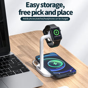Caricabatterie wireless 2 in 1 per Apple e smartphone