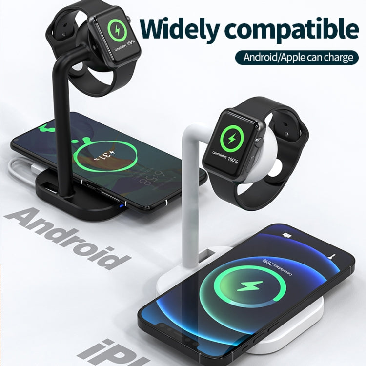 Caricabatterie wireless 2 in 1 per smartphone e Apple Watch
