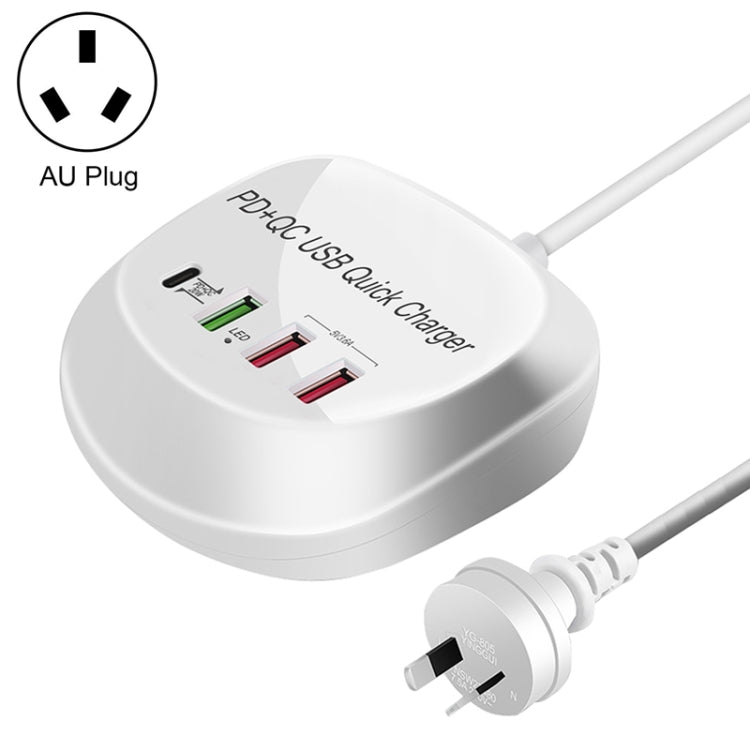 WLX-T3P Caricatore USB Ricarica Rapida 4 in 1