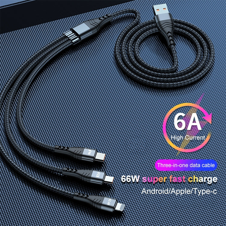 Cavo dati 3 in 1 ricarica rapida 66W 1,2 m