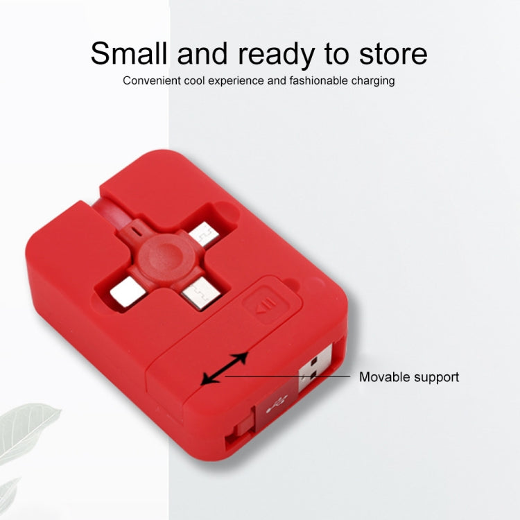 Cavo dati telescopico 3 in 1 USB Macaron 1 metro