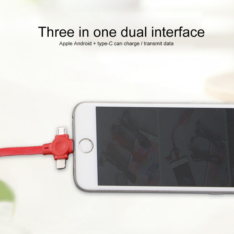 Cavo dati telescopico 3 in 1 USB Macaron 1 metro