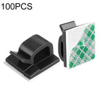 Clip fissaggio cavi da tavolo 100 pezzi verde e bianco