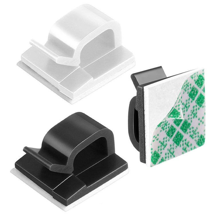 Clip fissaggio cavi da tavolo 100 pezzi verde e bianco