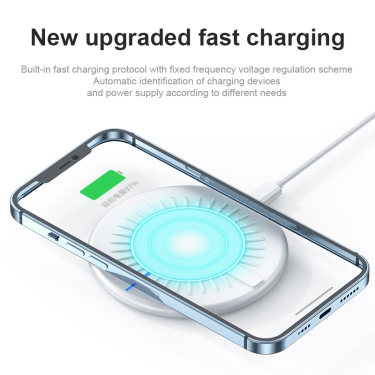 Caricatore wireless rotondo 15W compatibile Qi