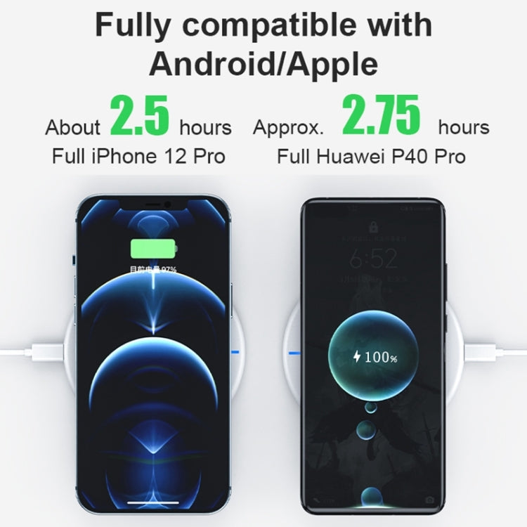 Caricatore wireless rotondo 15W compatibile Qi