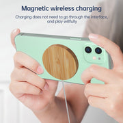 Caricatore wireless magnetico in legno Magsafe 15W