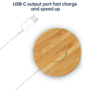 Caricatore wireless magnetico in legno Magsafe 15W