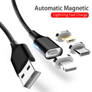 Cavo Dati Magnetico 3 in 1 Ricarica Veloce 2m