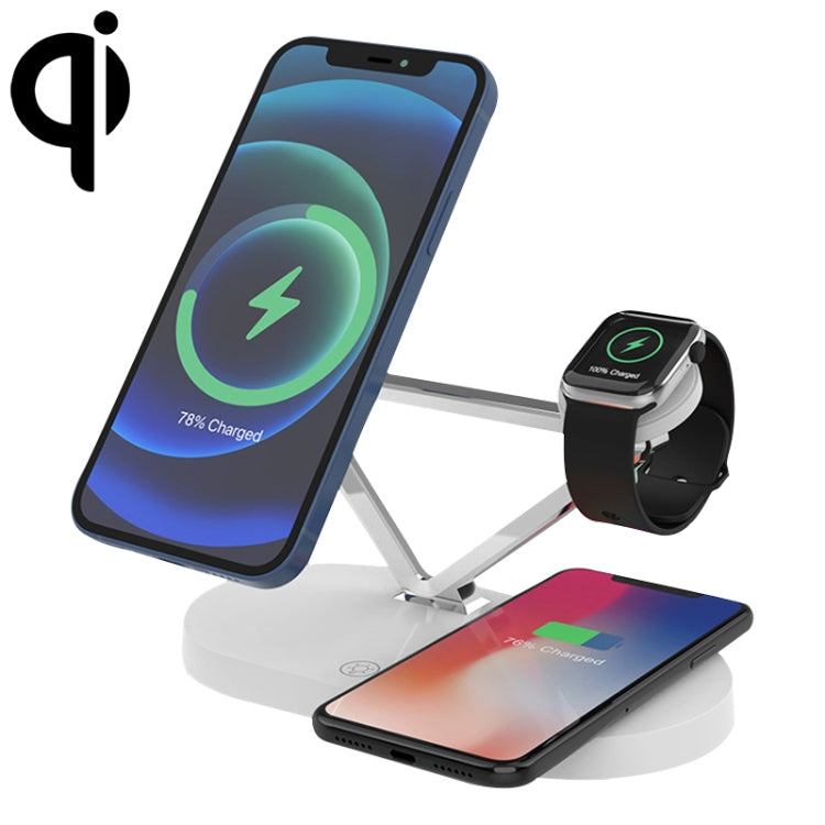 Tappetino ricarica wireless magnetico 5 in 1 compatibile iPhone A