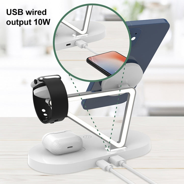 Tappetino ricarica wireless magnetico 5 in 1 compatibile iPhone A