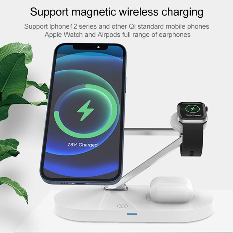 Tappetino ricarica wireless magnetico 5 in 1 compatibile iPhone A