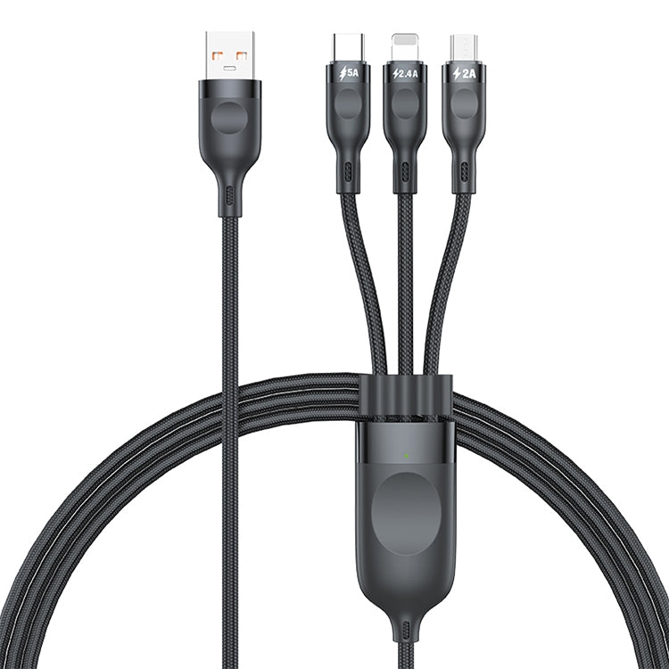 Cavo dati 3 in 1 USB a 8 pin, Micro USB e USB-C