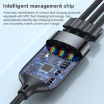 Cavo dati 3 in 1 USB a 8 pin, Micro USB e USB-C 1,2 m