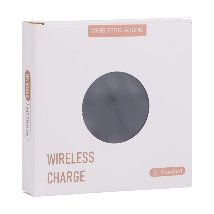 Caricabatterie wireless QI 10W rotondo in plastica