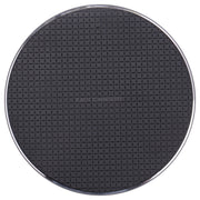 Caricabatterie wireless rotondo 10W in metallo