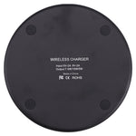 Caricabatterie wireless rotondo 10W in metallo