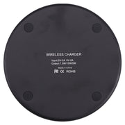 Caricabatterie wireless rotondo 10W in metallo
