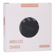 Caricabatterie wireless rotondo 10W in metallo