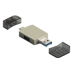 Lettore schede 3 in 1 USB-C a USB OTG TF SD