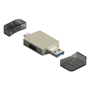 Lettore di schede 3 in 1 da USB-C/Tipo-C a USB + OTG a 8 pin Lettore di schede TF/SD, 8 Pin