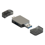 Lettore schede 3 in 1 USB-C a USB OTG TF SD