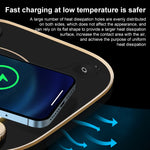 Caricabatterie wireless 15W 3 in 1 con lampada da tavolo