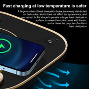 Caricabatterie wireless 15W 3 in 1 con lampada