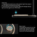 Caricabatterie wireless 15W 3 in 1 con lampada da tavolo