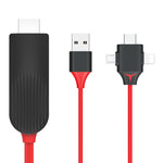 Cavo HDMI 3 in 1 MiraScreen L7-8 2m per smartphone
