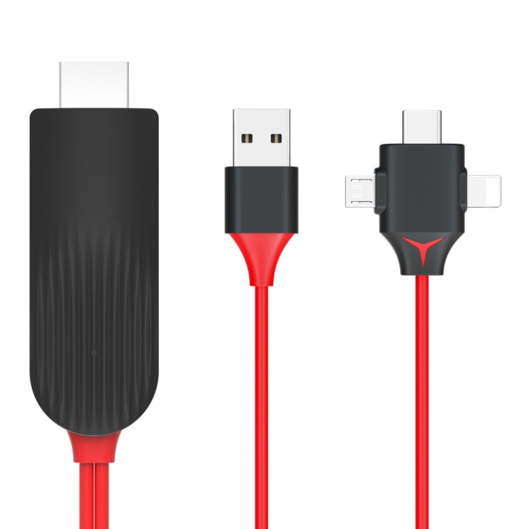 Cavo HDMI 3 in 1 MiraScreen L7-8 2m per smartphone